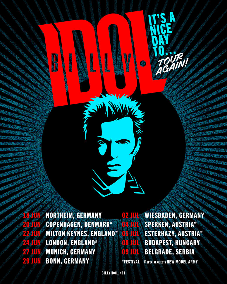 Billy Idol Tour dates Billy Idol Tour Dates