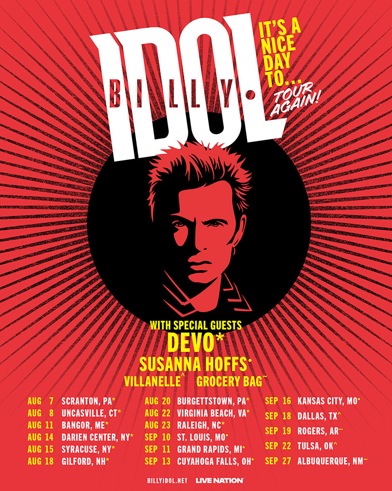 Billy Idol Tour dates Billy Idol Tour Dates